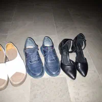 کفش زنانه 3جفت نو و 2جفت کارکرده توافقی