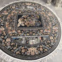 فرش دایره آکبندقطر2مترنقشه باغ ارم