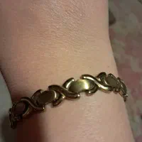 دستبند طلایی و دستبند فیروزه