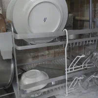 آب چکان ۲طبقه رومیزی تمام آلومینیومی یونیک|آب‌چکان و نظم‌دهنده ظروف|کرج, دولت‌آباد|دیوار