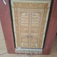 تابلو فرش دستبافت ابریشم ۹۰ رج درب کعبه|تابلو فرش|تهران, کاشانک|دیوار
