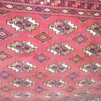 جفت پشتی دستبافت ترکمن اصل لاکی مسی بزرگ|پشتی|تهران, تهرانپارس شرقی|دیوار