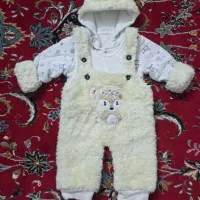 لباس نوزادی وکاپشن وقنداق وسرهمی ورامپروبادی شلوار