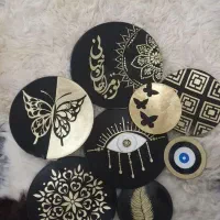 بشقاب سفالی|تابلو، نقاشی، عکس|مسجد سلیمان, |دیوار