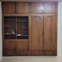 کمد بوفه  چوبی هال و پذیرایی با چوب قدیمی محکم