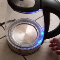 کتری برقی شیشه پیرکس چراغدار