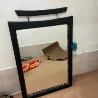 آینه دور چوب مشکی