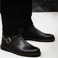 نیم بوت بغل زیپ سگک دار