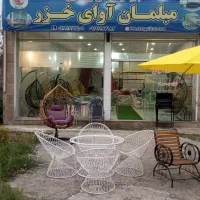 میزوصندلی ویلایی طرح زیبای بامبو