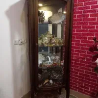 بوفه قهوه ای چوب راش|بوفه، ویترین، کنسول|تربت جام, شهرک آزادگان|دیوار