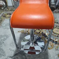 صندلی استیل چرم