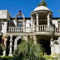 ستون ورودی آلاچیق و آبنما برای ویلا و باغ