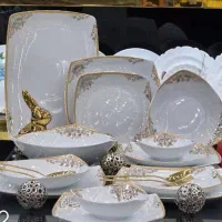 چینی پردیس آوا طلایی ۱۰۵ و ۳۰ پارچه