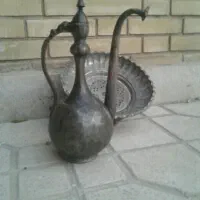 افتابه لگن کهنه صفوی|کلکسیون اشیاء عتیقه|شیراز, لاله|دیوار