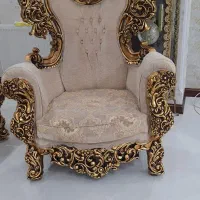 مبلمان استیل سلطنتی ۹نفره چوب راش|مبلمان خانگی و میز عسلی|فردیس, فرامرزیه|دیوار