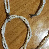 دو عدد دستبند مروارید پرورشی اصل قدیمی