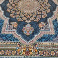 یک تخته فرش12متری سرمه‌ای رنگ|فرش|ایلام, |دیوار