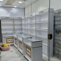 دکورداروخانه قفسه آرایشی ویترین میزپیشخوان کانتر|فروشگاه و مغازه|اندیشه, اندیشه فاز ۱|دیوار