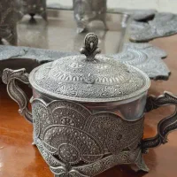 سینی و استکان و قندان سرویس|ظروف سرو و پذیرایی|قرچک, شهرک طلائیه|دیوار