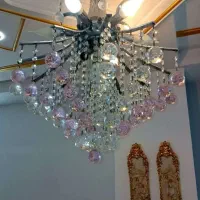لوستر کریستال و فلز|لوستر و چراغ آویز|قرچک, مهدیه|دیوار