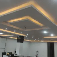 اجرای کناف تایل pvc کاغذ دیواری