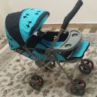 کالسکه برندGRACO مشکی فیروزه ای