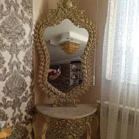 آینه کنسول برنز|ساعت دیواری و تزئینی|همدان, |دیوار