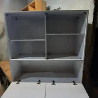 کتابخانه کوچک تمام ام دی اف|کتابخانه، شلف، قفسههای دیواری|بندر انزلی, بشمن|دیوار