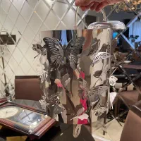 لوستر پروانه ای سه بعدی کاملا نو-ساعت دیواری بیصدا