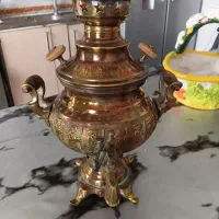 سماور. ذغالی برنجی