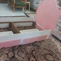 تخت نوجوانی ۹۰در۱۸۰باروکش وکیوم.همراه تشک|تخت و سرویس خواب|بجنورد, |دیوار