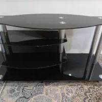 میز تلویزیون شیشه ای کره ای