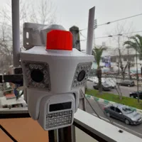 دوربین مداربسته بیسیم سیمکارتی دو لنز و سه لنز|دوربین مداربسته|رشت, منظریه|دیوار