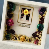 تابلو رزین گل