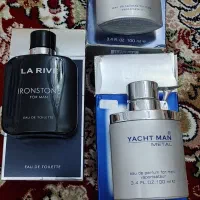 یک عدد ادکلن yachtman و 2 عدد شیشه خالی