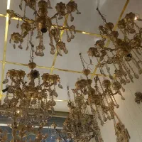 لوستر برنزی|لوستر و چراغ آویز|همدان, |دیوار