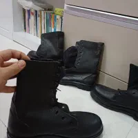 پوتین نو سربازی چرم سایز ۴۴با یک چاقو شکاری رایگان|کیف، کفش، کمربند|کرج, کوی امامیه|دیوار