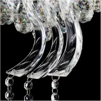 لوستر سقفی کریستال گرد بزرگ لاکچری درحد نو