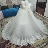 لباس عروس شیک دنباله دارمدل پرنسسی|لباس|ملارد, |دیوار