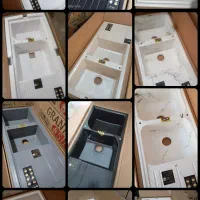 سینک گرانیتی سینگ ظرفشویی استیل روکار توکار