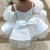 لباس سفید عروس کودک مناسب دوسال و شش سال