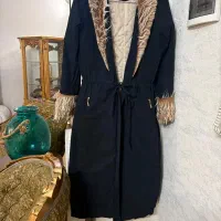 کاپشن بارونی لباس جین پالتو