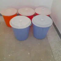 ۵ عدد سطل|ظروف نگهدارنده، پلاستیکی، یک‌بارمصرف|اسدآباد, |دیوار