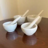 هاون سرامیکی لعاب دار نو
