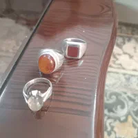 انگشتر نقره دوتاش اتیقه قدیمی