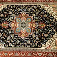 یک جفت فرش ماشینی خاطره‌ی کاشان