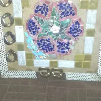 تابلو سنگی  سرامیکی سفید ابی