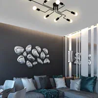 لوستر سقفی ۸ شعله فرانسوی مولکولی مینیمال|لوستر و چراغ آویز|تهران, ستارخان|دیوار