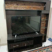 میز تلویزیون با نمای چوب|میز تلویزیون|محمدشهر, شهرک نگین|دیوار