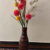 ۲ عددگل و گلدان|گل مصنوعی|همدان, |دیوار